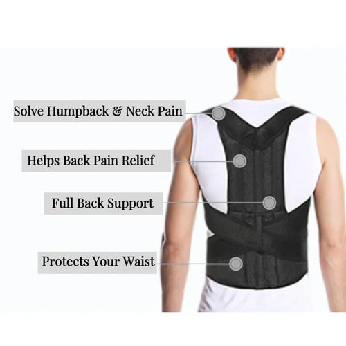 Adjustable Posture Corrector Breathable Back Support Belt for Women Men Unisex Orthopedic Alignment Health Aid Back Support Belt