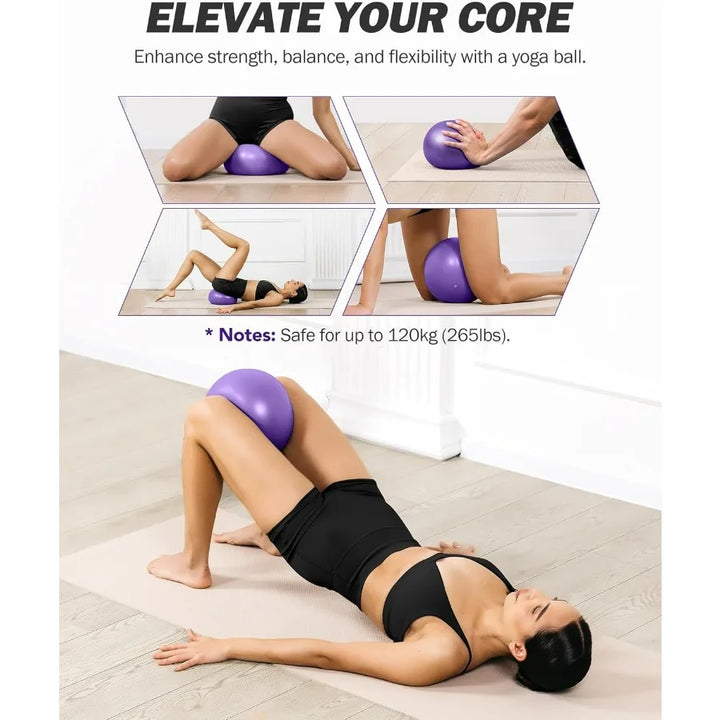Upgraded Pilates Bar Kit with Resistance Bands Natural Latex for Women & Men, Heavy-Duty Stainless Steel Multifunctional Yoga Pi