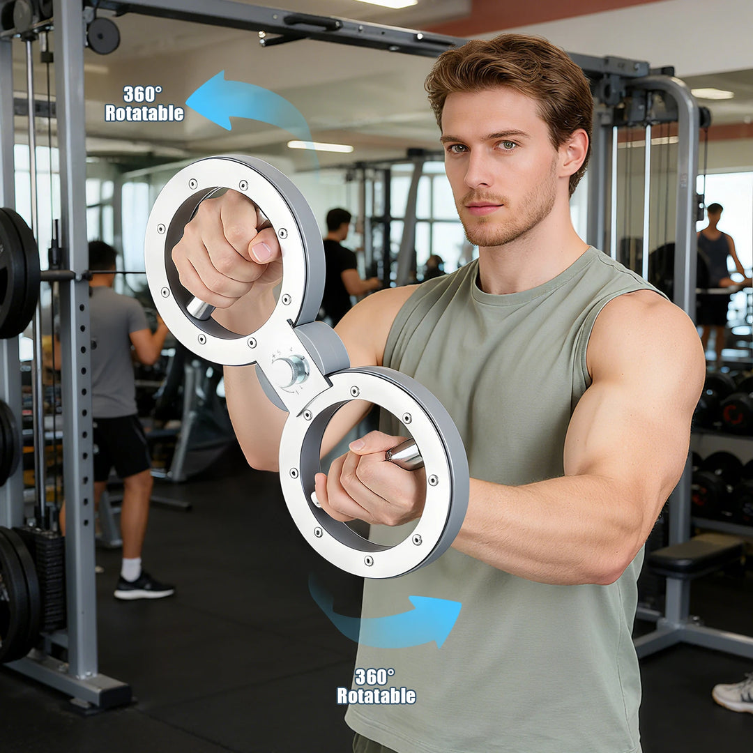 Rotator Burn Machine 12LB Adjustable Resistance, 360° Rotating Arm Trainer, Forearm Strength Exerciser for Men Women Home Gym